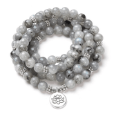 Bracelet Mala en Labradorite | Lithothérapie Stéphanie